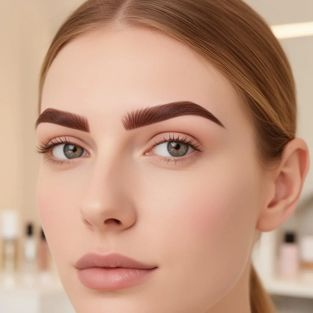Professional brow tinting and shaping in Escondido